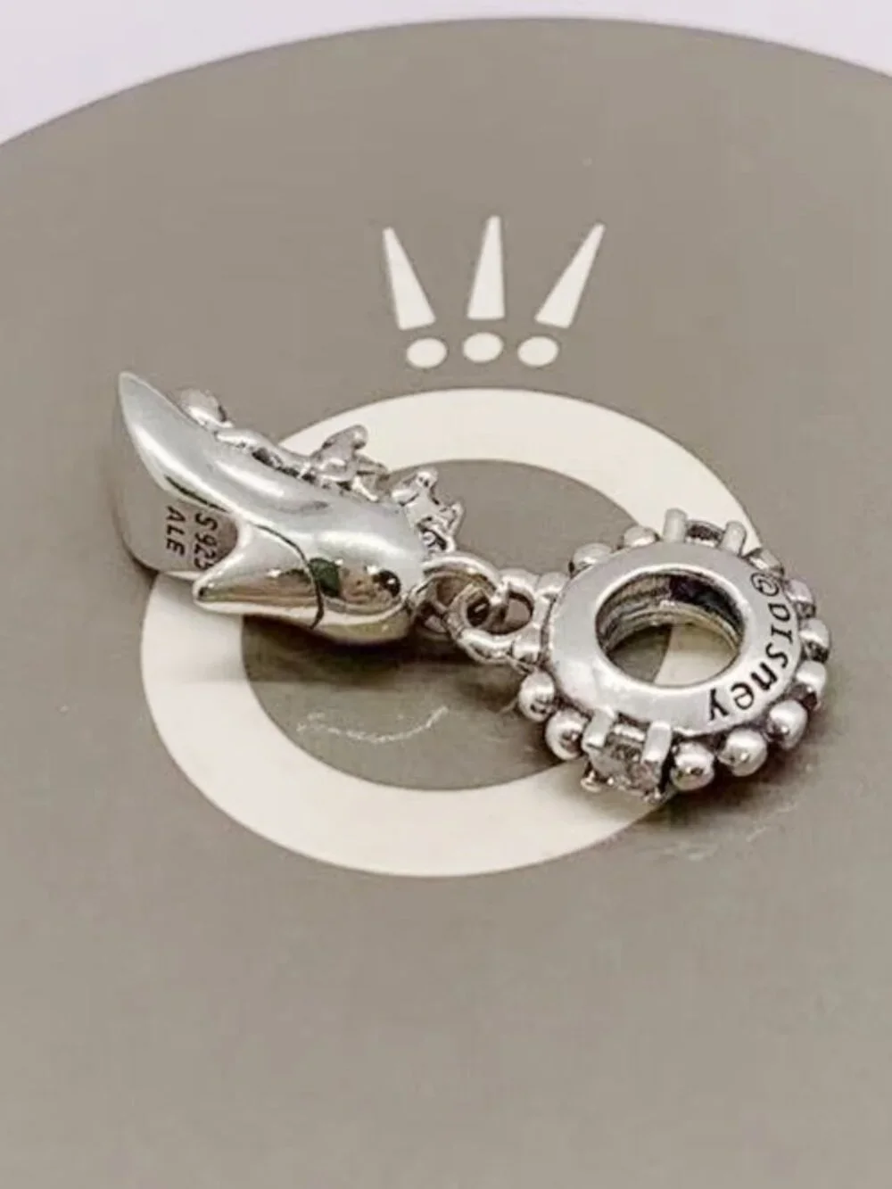 Pandora Disney Cinderella Glass Slipper & Mice Dangle Charm